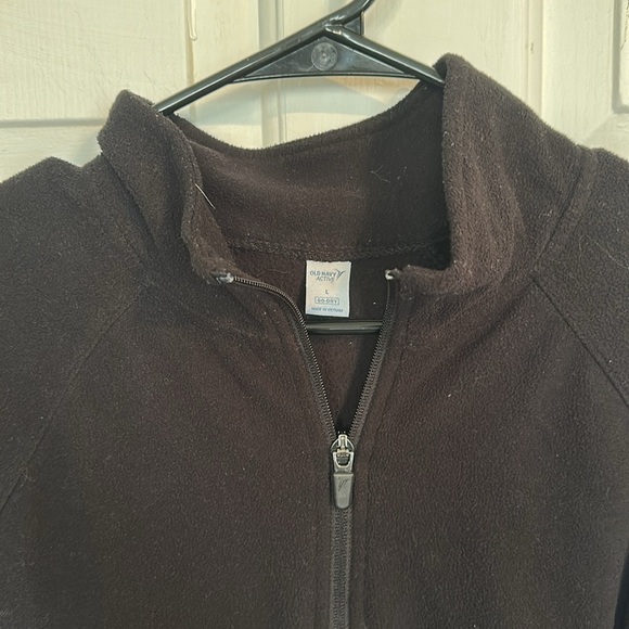 Old Navy Women’s Black fleece quarter zip size large - Picture 2 of 3